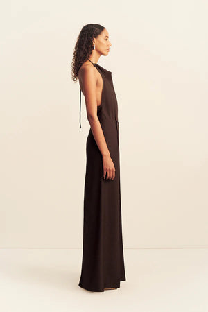 Shona Joy Asher Button Wide Leg Pant| Ristretto