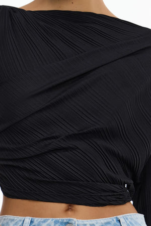 Significant Other Nesta Long Sleeve Top | Black