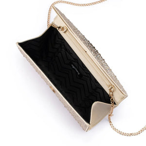 Olga Berg The Emma Crystal Clutch Bag | Champagne