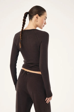 P.E Nation Haven Long Sleeve Top | Coffee