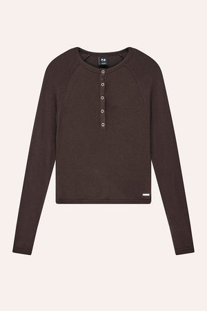 P.E Nation Haven Long Sleeve Top | Coffee