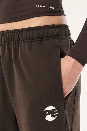 P.E Nation Voltage Straight Leg Trackpant | Coffee