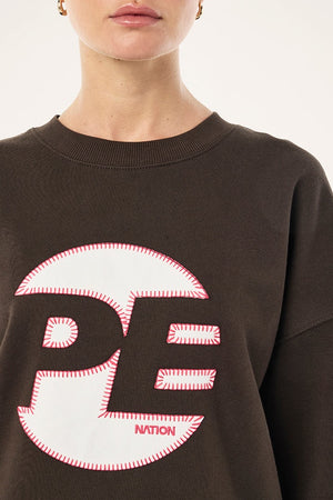 P.E Nation Oversized Sweat | Coffee