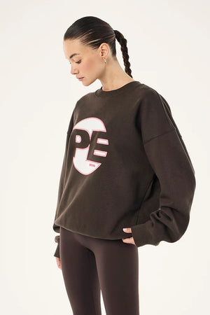 P.E Nation Oversized Sweat | Coffee