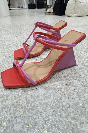 Acler Clarkson Wedge | Ultraviolet Rosso