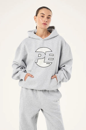 P.E Nation Voltage Hoodie | Mid Grey Marle
