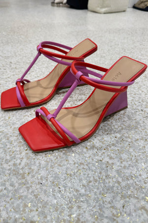 Acler Clarkson Wedge | Ultraviolet Rosso