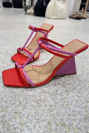 Acler Clarkson Wedge | Ultraviolet Rosso