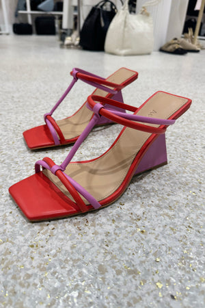 Acler Clarkson Wedge | Ultraviolet Rosso