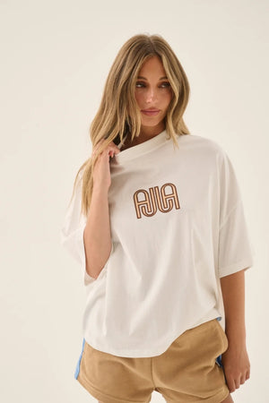 Araminta James AJJA Oversized Tee | Snow White || PRE_ORDER ETA 28/08/2026