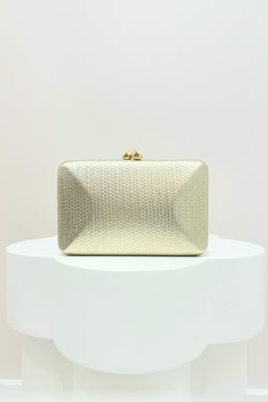 Olga Berg Chica Textured Clutch | Gold