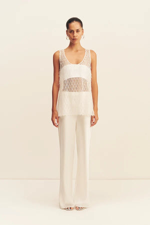 Shona Joy Talita Scoop Neck Top | Ivory