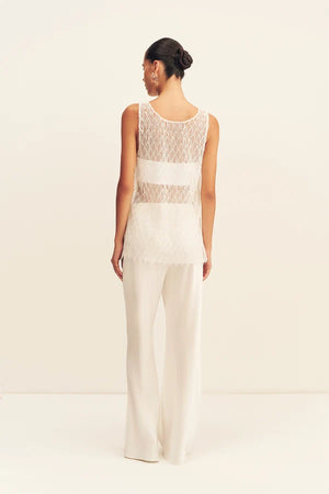 Shona Joy Talita Scoop Neck Top | Ivory