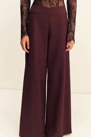 Shona Joy Asher Wide Leg Pant | Berry