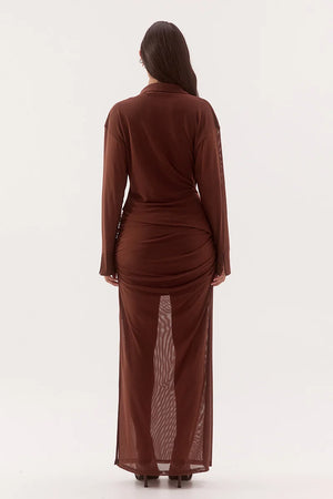 Sovere Studio Selene Shirt | Mocha || PRE_ORDER ETA 28/08/2026