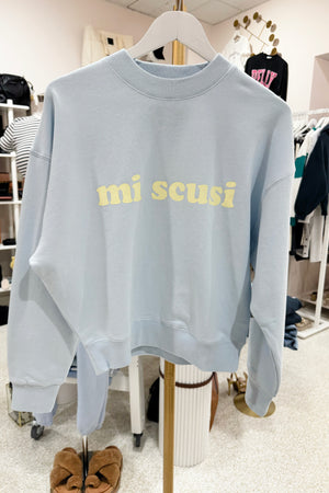 Araminta James Mi Scusi Sweatshirt | Washed Glacier