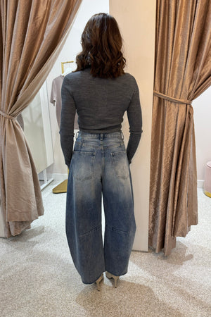 Bec + Bridge Joni Long Sleeve Top | Grey