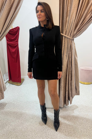 Mossman Network Mini Dress | Black