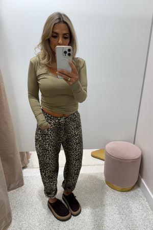 Chosen By Fifi & Annie The Basic Barrel Jean | Leopard