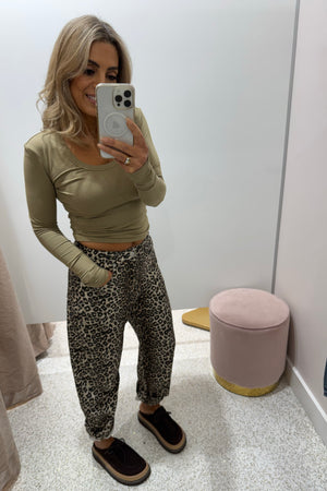 Chosen By Fifi & Annie The Basic Barrel Jean | Leopard