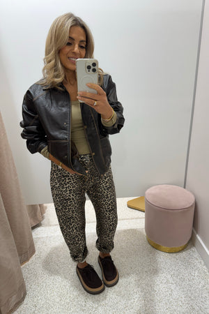 Chosen By Fifi & Annie The Basic Barrel Jean | Leopard