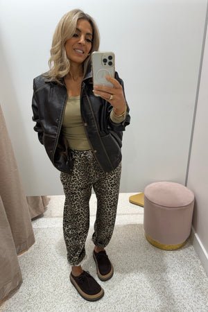 Chosen By Fifi & Annie The Basic Barrel Jean | Leopard