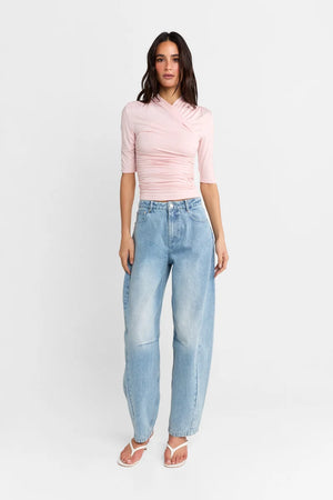 Madison The Label Adalia 3/4 Sleeve Top | Pink || PRE-ORDER ETA 11/09/1979