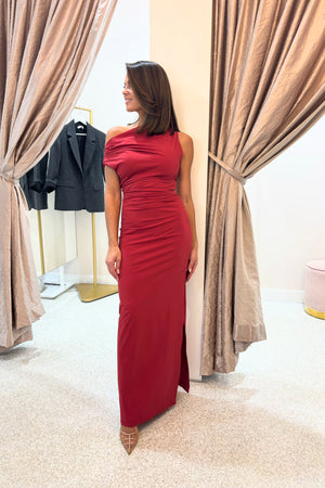 Bec + Bridge Angelina Asym Maxi Dress | Cherry