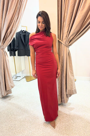 Bec + Bridge Angelina Asym Maxi Dress | Cherry