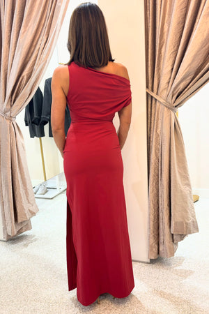 Bec + Bridge Angelina Asym Maxi Dress | Cherry