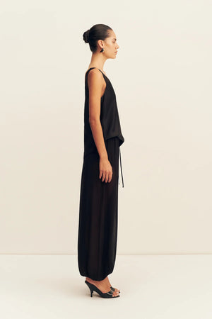 Shona Joy Amina Sheer Harem Pant | Black