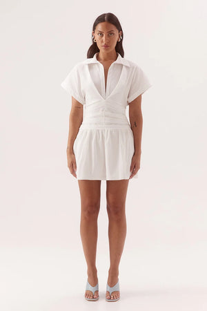 Sovere Studio Lyra Mini Dress | Chalk || PRE_ORDER ETA 24/09/2026