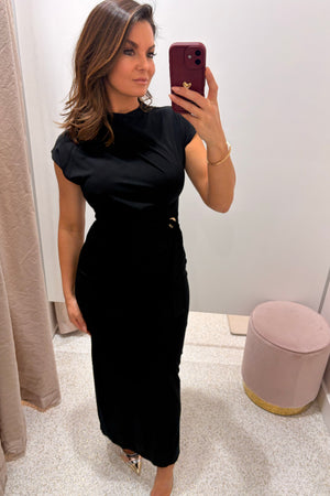 Chosen By Fifi & Annie The Monica Midi Dress | Black