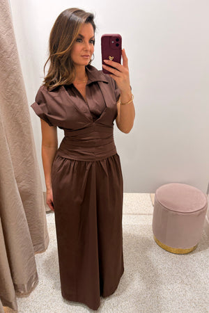Sovere Studio Lyra Dress | Chocolate
