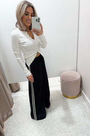 Chosen By Fifi & Annie The Ultimate Linen Wide Leg Pant | Black