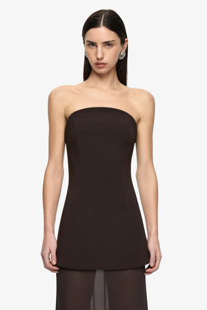 Bec + Bridge Theodora Strapless Maxi Dress | Espresso