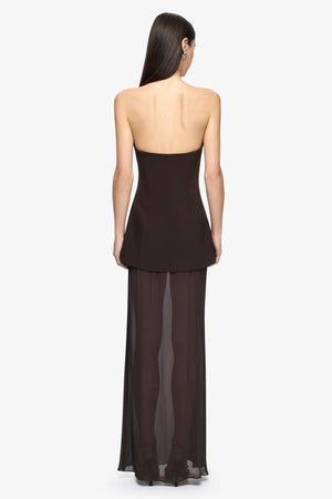 Bec + Bridge Theodora Strapless Maxi Dress | Espresso