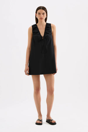 Nude Lucy Cerie Poplin Mini Dress | Black