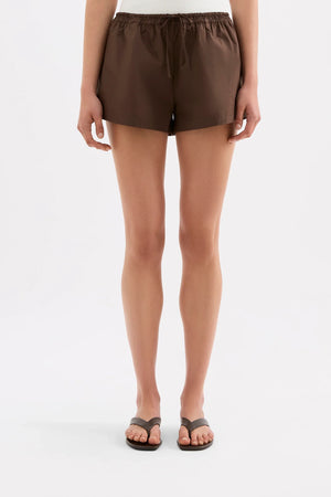 Nude Lucy Cerie Poplin Short | Chocolate