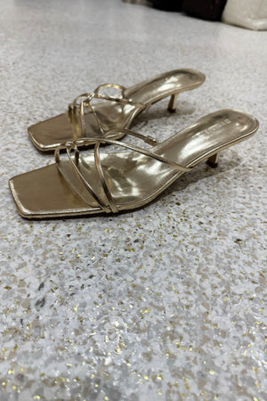 Billini Kaila Heel | Gold Metallic