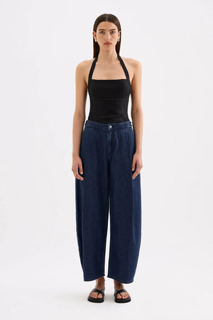 Nude Lucy Carey Linen Top | Black