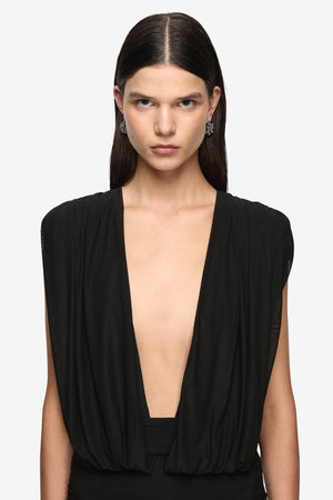 Bec + Bridge Isora Drape Maxi Dress | Black