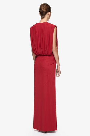 Bec + Bridge Isora Drape Maxi Dress | Ruby Red