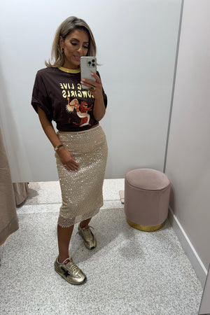 Chosen By Fifi & Annie The Cowgirl Lives Tee | Chocolate