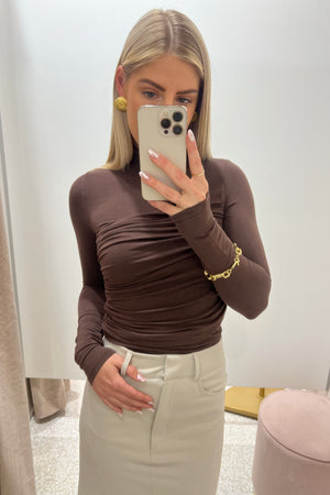 Bayse Brand Roselani Top | Chocolate