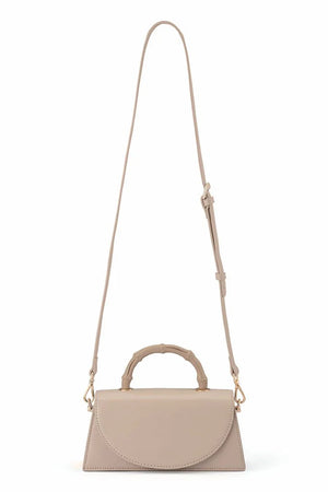 Olga Berg The Phoebe Bamboo Handle Bag | Mink