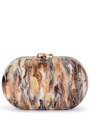 Olga Berg Maeve Marble Bag | Natural