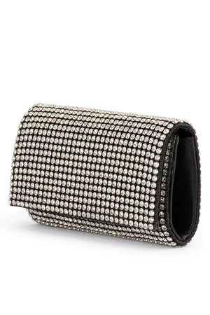 Olga Berg Mariana Crystal Clutch | Black