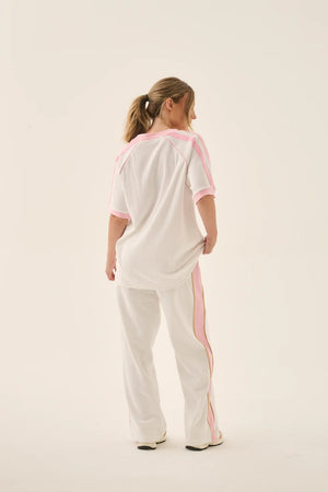 Araminta James James College Waffle Tee | Snow || PRE_ORDER ETA 17/10/2026