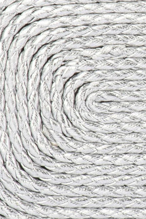 Olga Berg Martina Coiled Rope Clutch | Silver